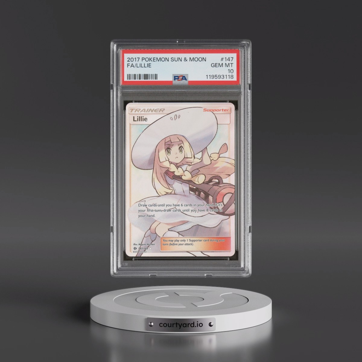 2017 Lillie Full Art - Pokémon Pokémon Sun & Moon PSA 10 GEM MINT